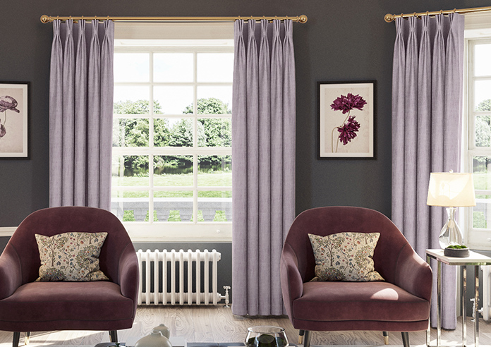 Rhea, Grape - Made to Measure Curtains - Image 3